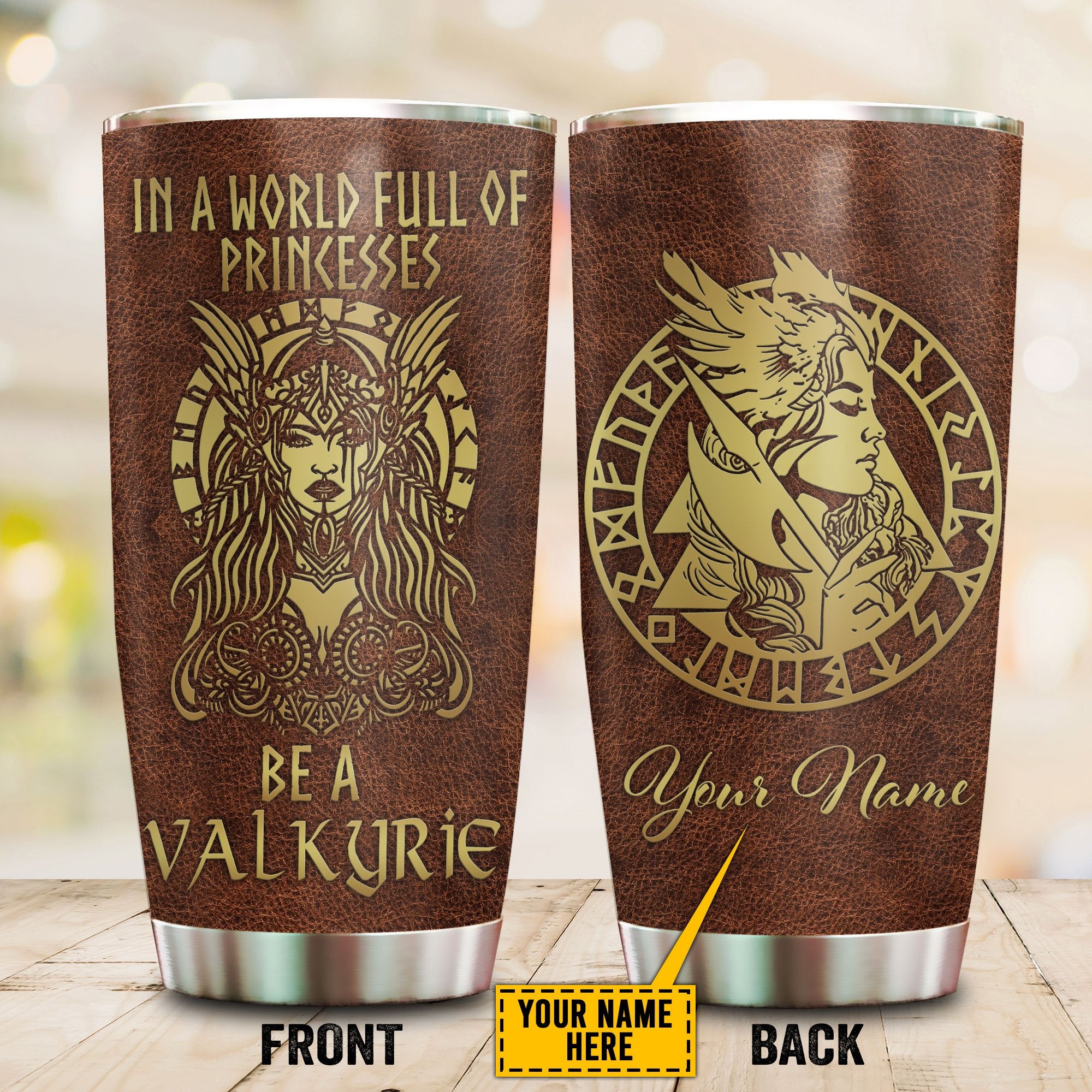 Customized Name Viking Steel Tumbler