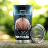 Premium Personalized Basketball Hustle Hit Stainless Steel Tumbler