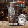 Customized Name Native American Steel Tumbler