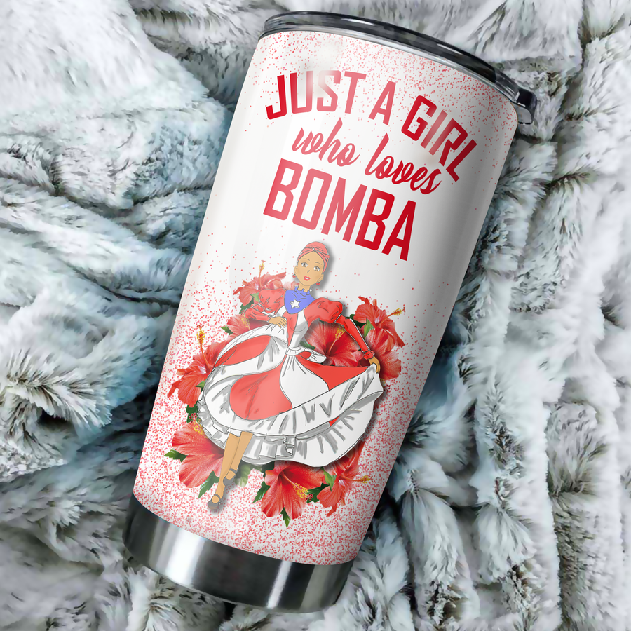 Custom Name Bomba Girls Puerto Rico Steel Tumbler MH26032104