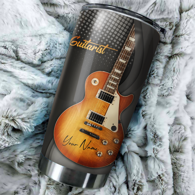 Personalized Guitar Stainless Steel Tumbler 20Oz