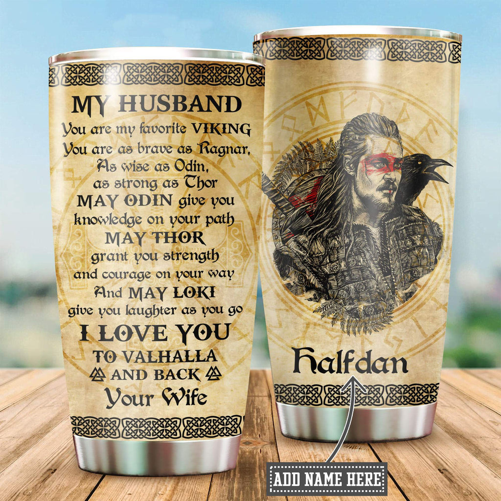 Customized Name Viking Steel Tumbler