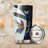 Autism Awareness Stainless Steel Tumbler  Custom Name XT