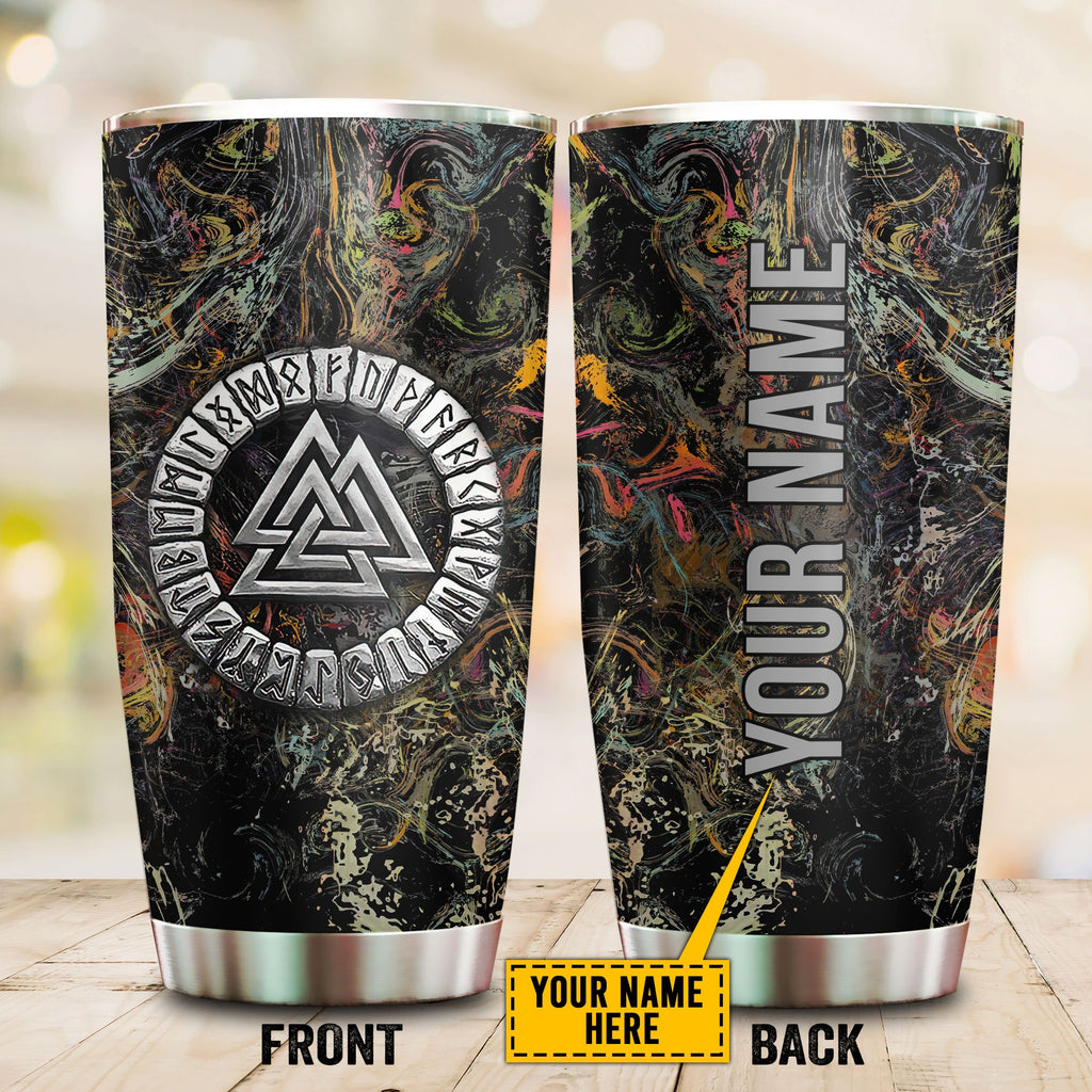 Customized Name Viking Steel Tumbler