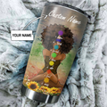 Personalized African Girl Stainless Steel Tumbler 20Oz TN DD08052102.S1
