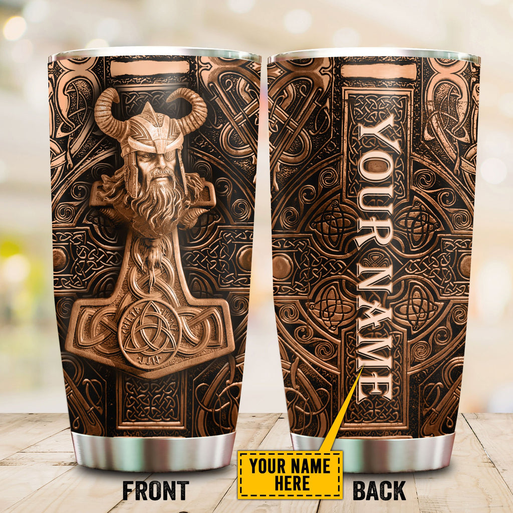 Customized Name Viking Steel Tumbler