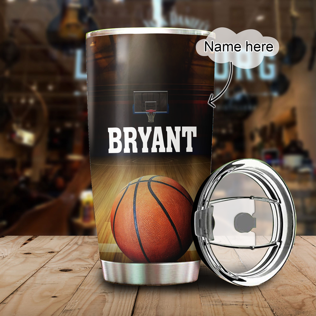 Premium Basketball Facts Personalized Stainless Steel Tumbler