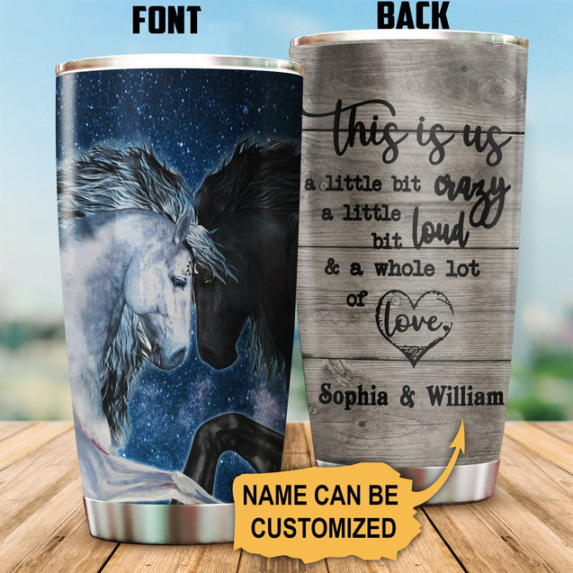 Horse This Is Us Custom Name Stainless Steel Tumbler 20Oz