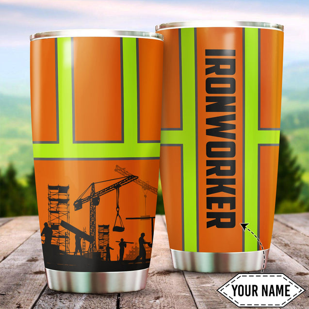 Personalized Ironworker Stainless Steel Tumbler 20Oz