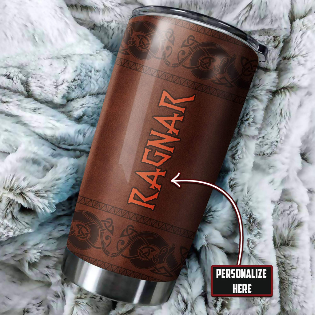 Customized Name Viking Steel Tumbler