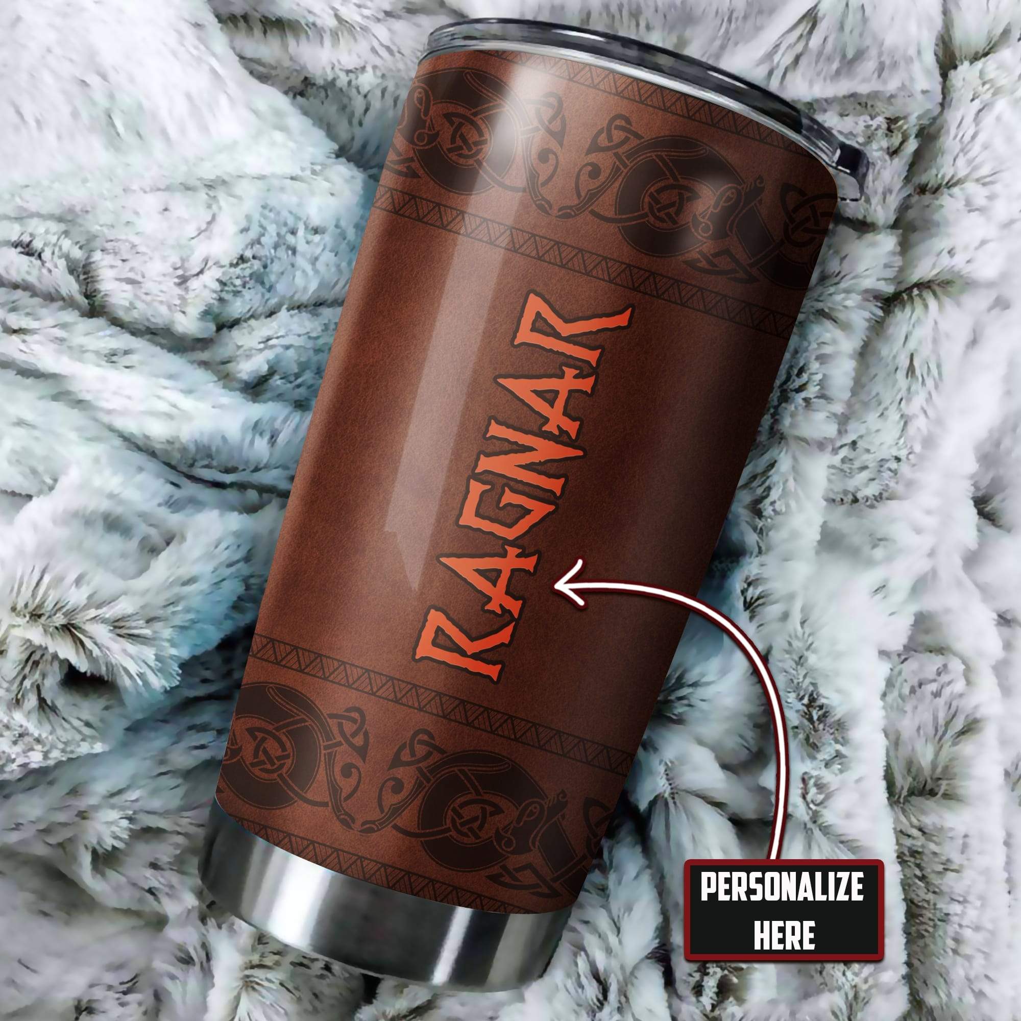 Customized Name Viking Steel Tumbler
