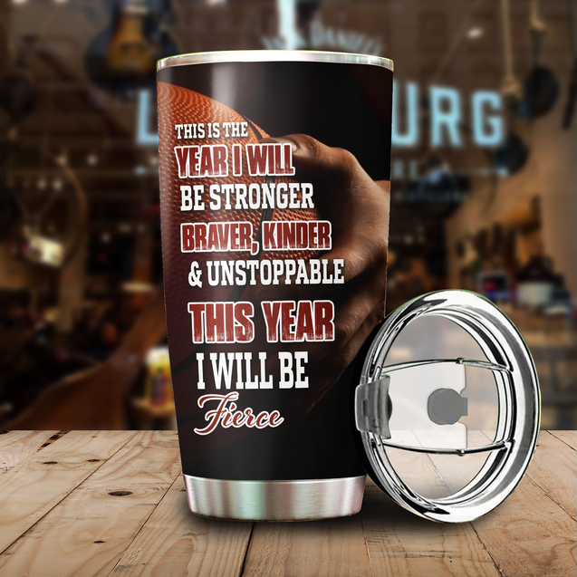 Premium Basketball Personalized Stainless Steel Tumbler