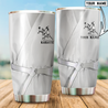 Customize Name Karate Steel Tumbler For Men And Women