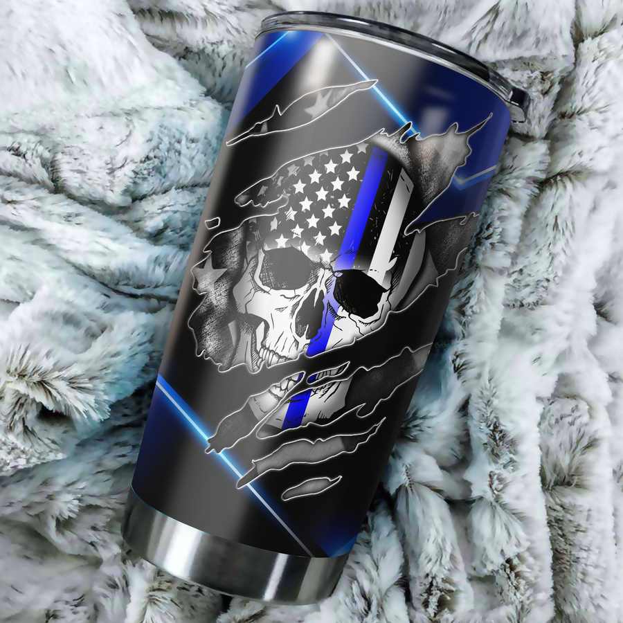 Customize Name Police Stainless Steel Tumbler