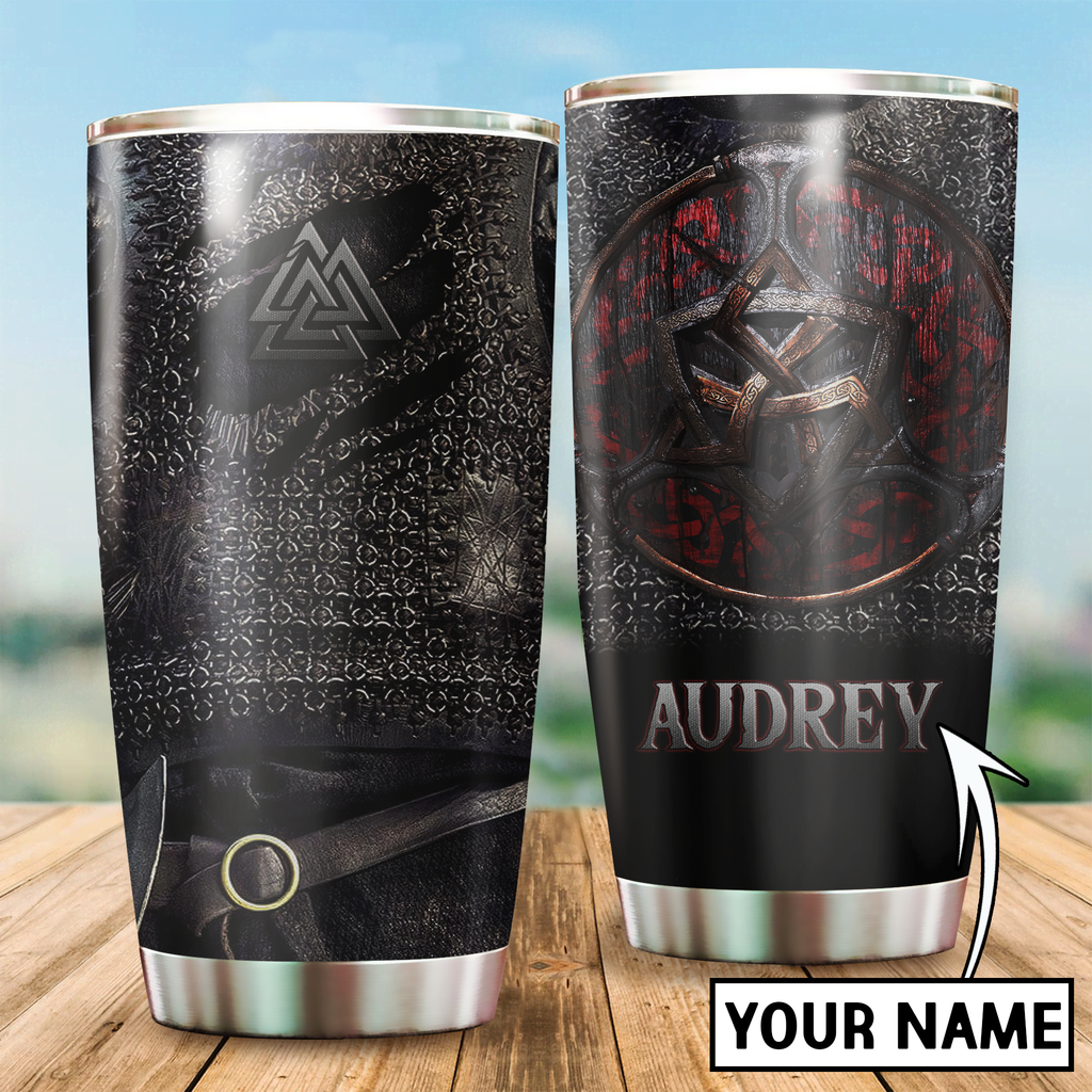 Customized Name Viking Steel Tumbler