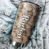 Personalized Name Rodeo Stainless Steel Tumbler Rodeo Pattern