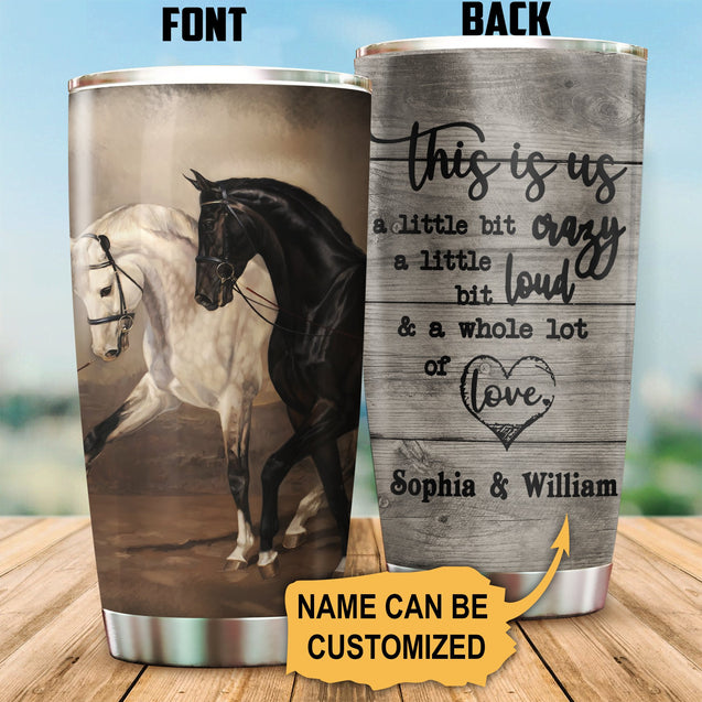 Horse I Choose You Custom Name Stainless Steel Tumbler 20Oz