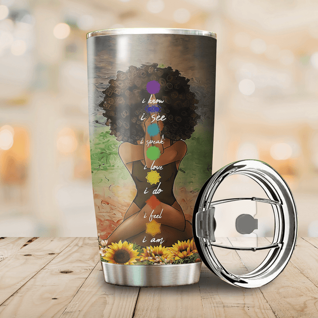 African Girl Stainless Steel Tumbler 20Oz TN DD08052102.S