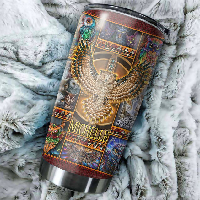 Customized Name Native American Steel Tumbler