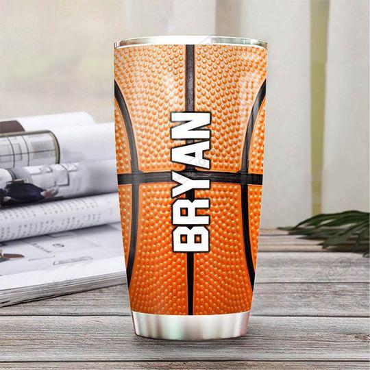 Premium Personalized Basketball Stainless Steel Tumbler