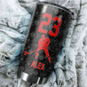 Hockey Stainless Steel Tumbler  Custom Name Custom Number XT