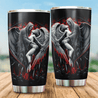 Skull and Beauty Steel Tumbler