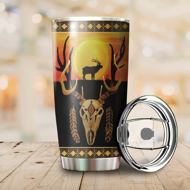 Customized Name Native American Steel Tumbler