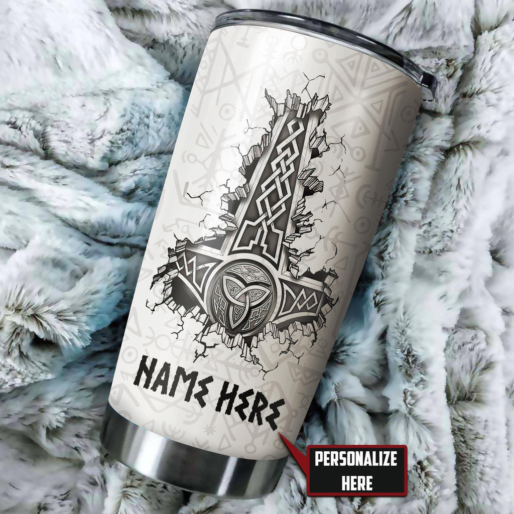 Customized Name Viking Steel Tumbler