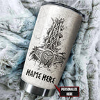 Customized Name Viking Steel Tumbler