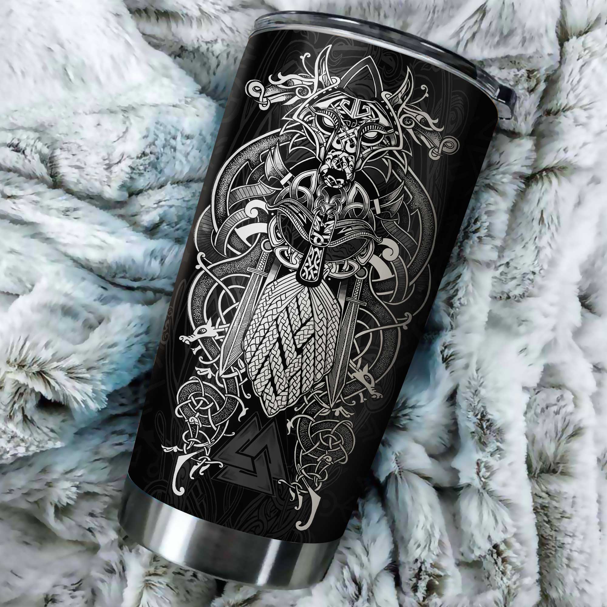 Customized Name Viking Steel Tumbler