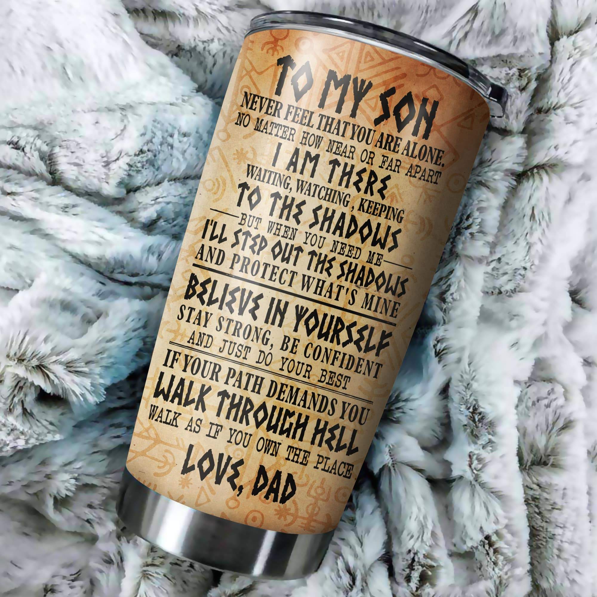 Customized Name Viking Steel Tumbler