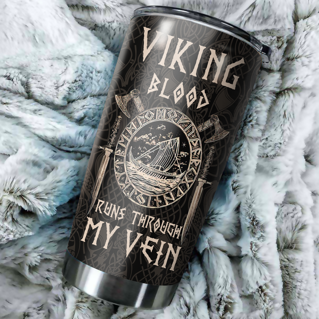 Customized Name Viking Steel Tumbler
