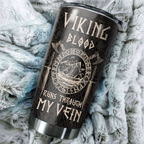 Customized Name Viking Steel Tumbler