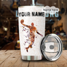 Premium Basketball Personalized Stainless Steel Tumbler