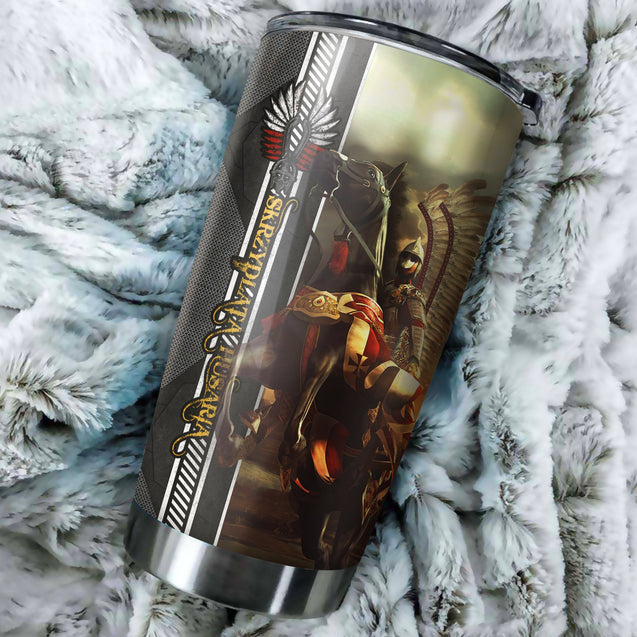 Premium Polish Winged Hussars stainless steel tumbler