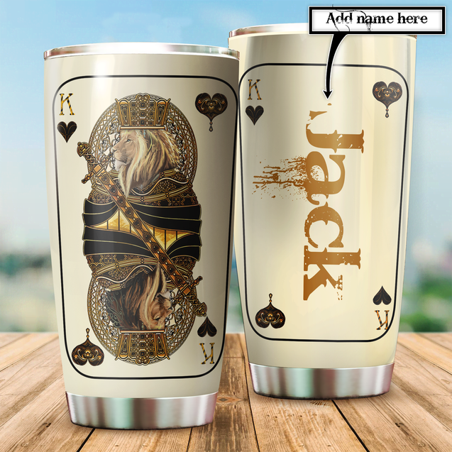 Customize Name Lion Tumbler