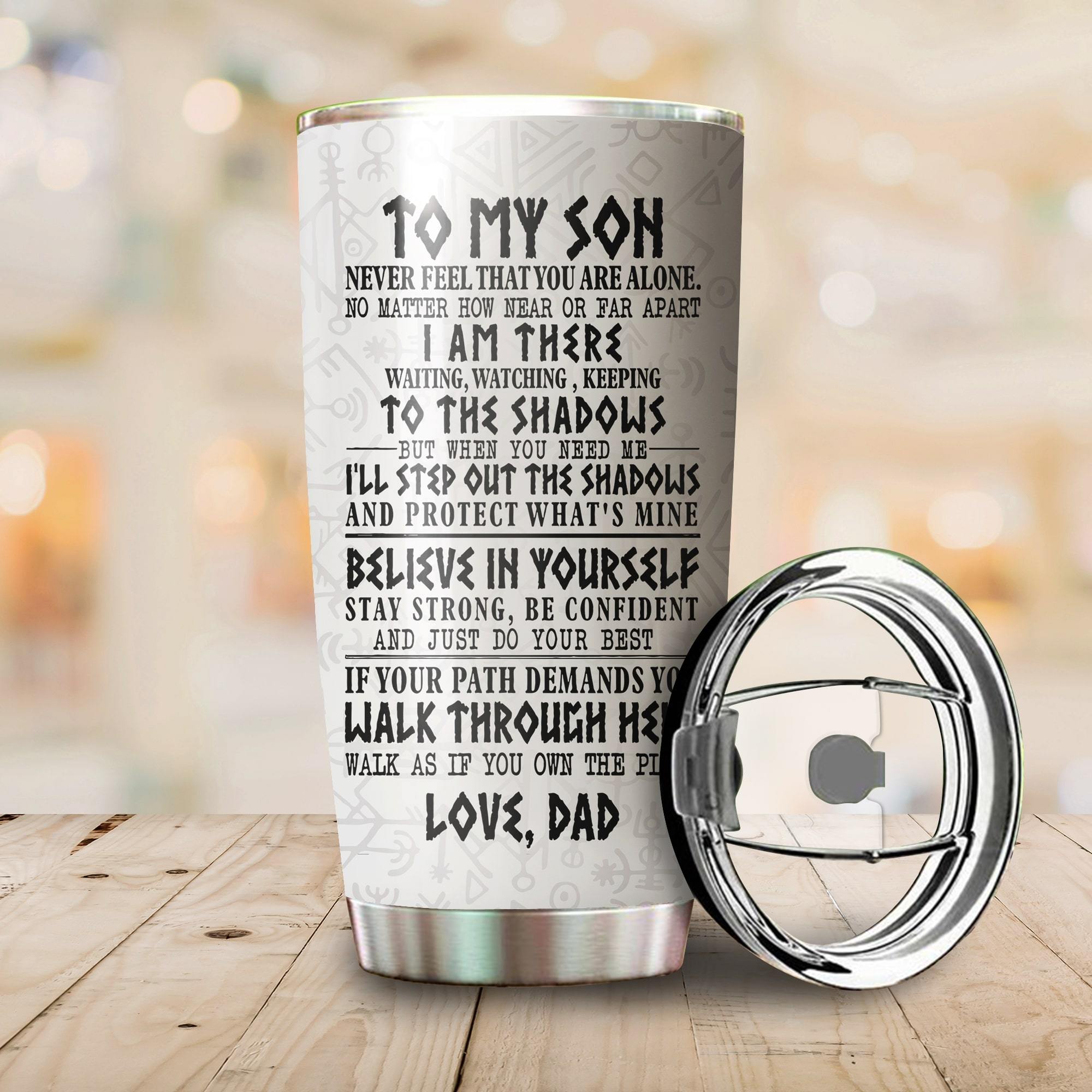 Customized Name Viking Steel Tumbler