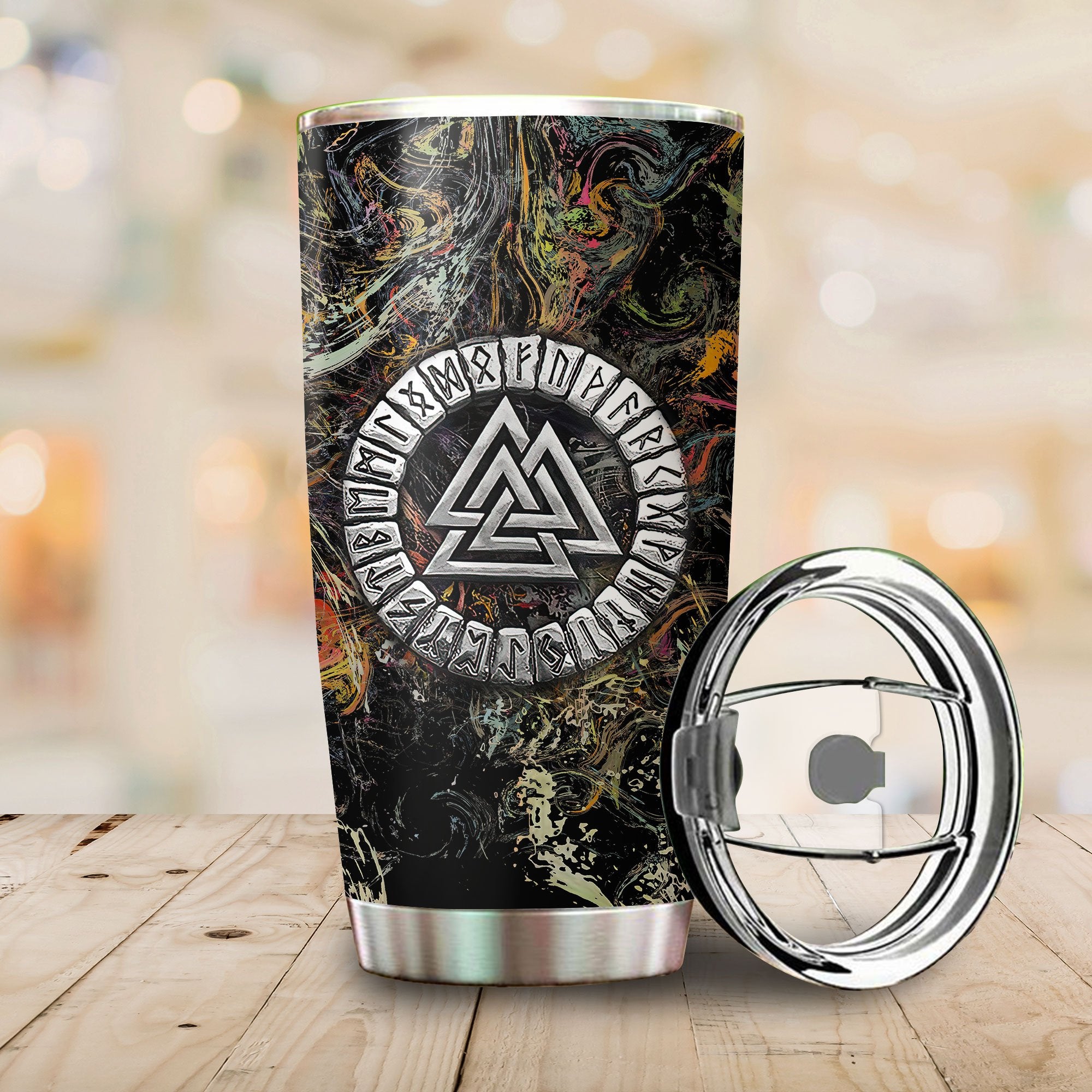 Customized Name Viking Steel Tumbler