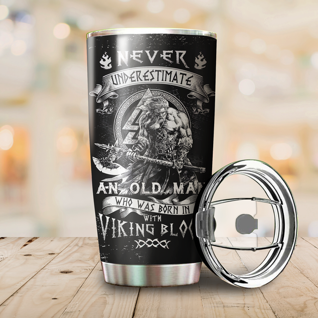 Customized Name Viking Steel Tumbler