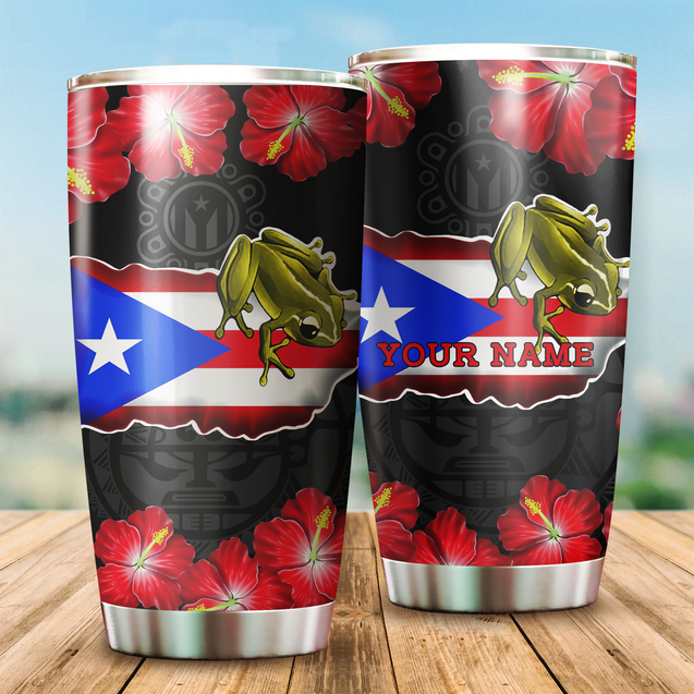 Customize Name Puerto Rico Steel Tumbler SN17042101.S3