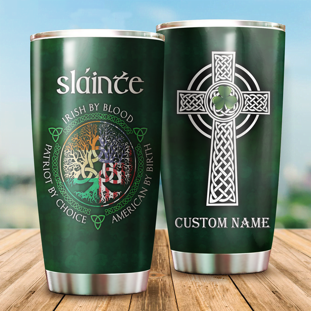 Personalized Irish Saint Patrick's Day Stainless Steel Tumbler 20Oz TN