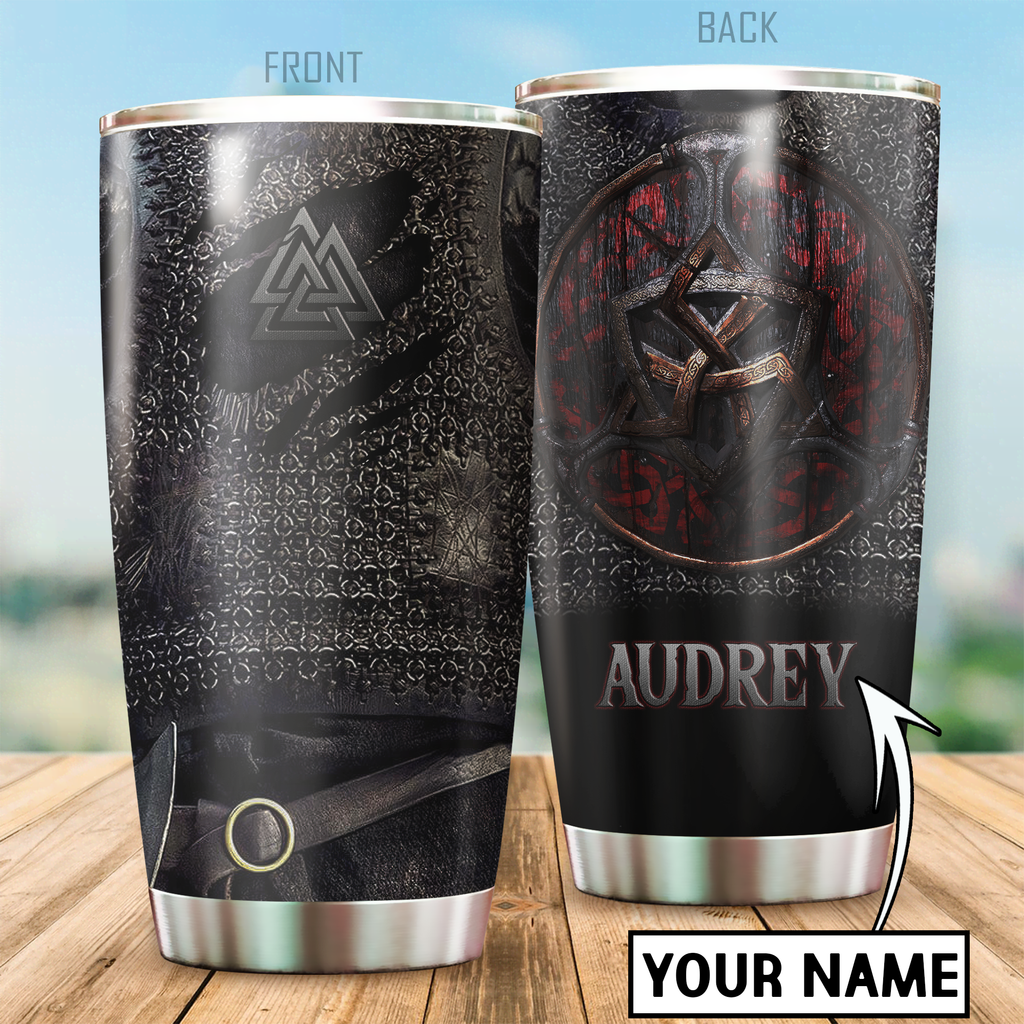 Customized Name Viking Steel Tumbler