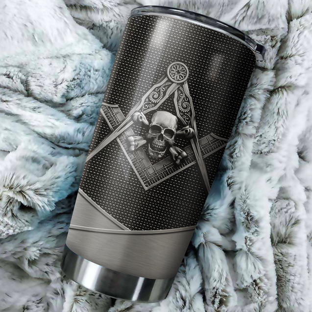 Personalized Name XT Freemason  Stainless Steel Tumbler MEMENTO MORI TNA04032103