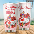 Custom Name Bomba Girls Puerto Rico Steel Tumbler MH26032104