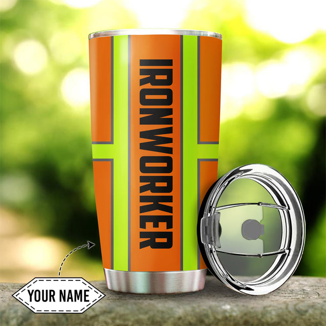 Personalized Ironworker Stainless Steel Tumbler 20Oz