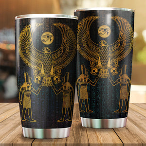 Horus Eye Egypt Anubis Ancient 3D print Stainless Steel Tumbler 20 Oz