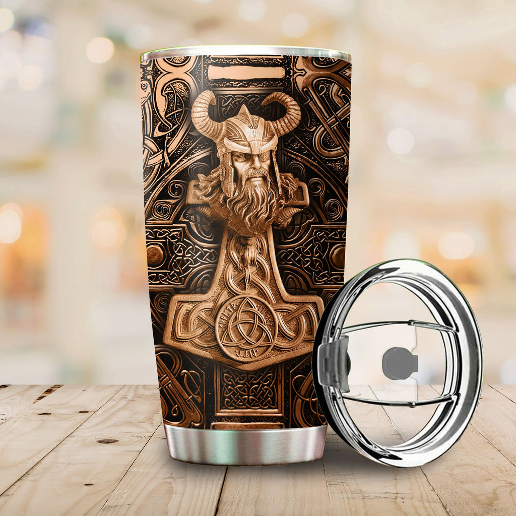 Customized Name Viking Steel Tumbler