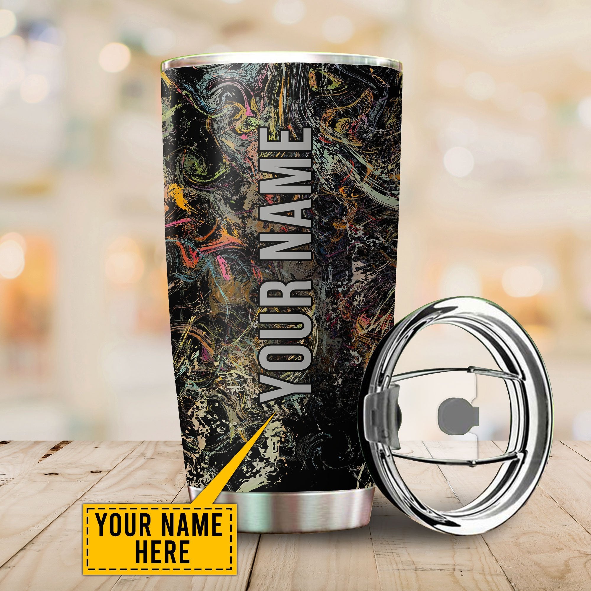 Customized Name Viking Steel Tumbler