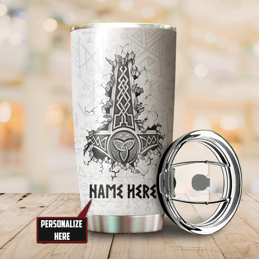 Customized Name Viking Steel Tumbler