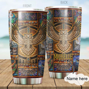 Customized Name Native American Steel Tumbler